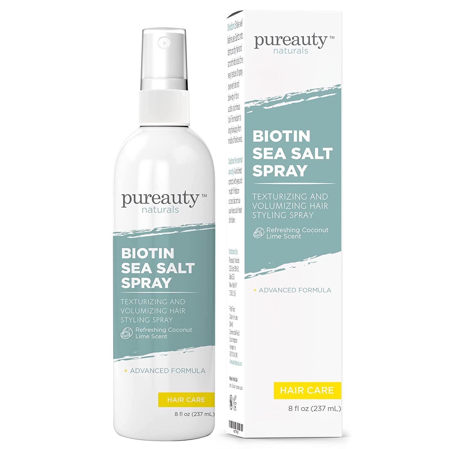 Spray de sal marina con biotina para el cabello