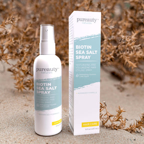 Spray de sal marina con biotina para el cabello